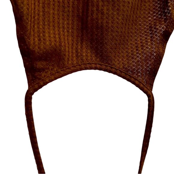 Summer Solstice Boho Halter Dress Rust Stylish Comfortable - Picture 2 of 2